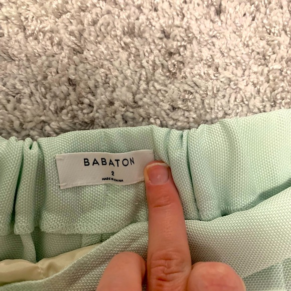 Aritzia Conan pastel green dress pants - Picture 3 of 4